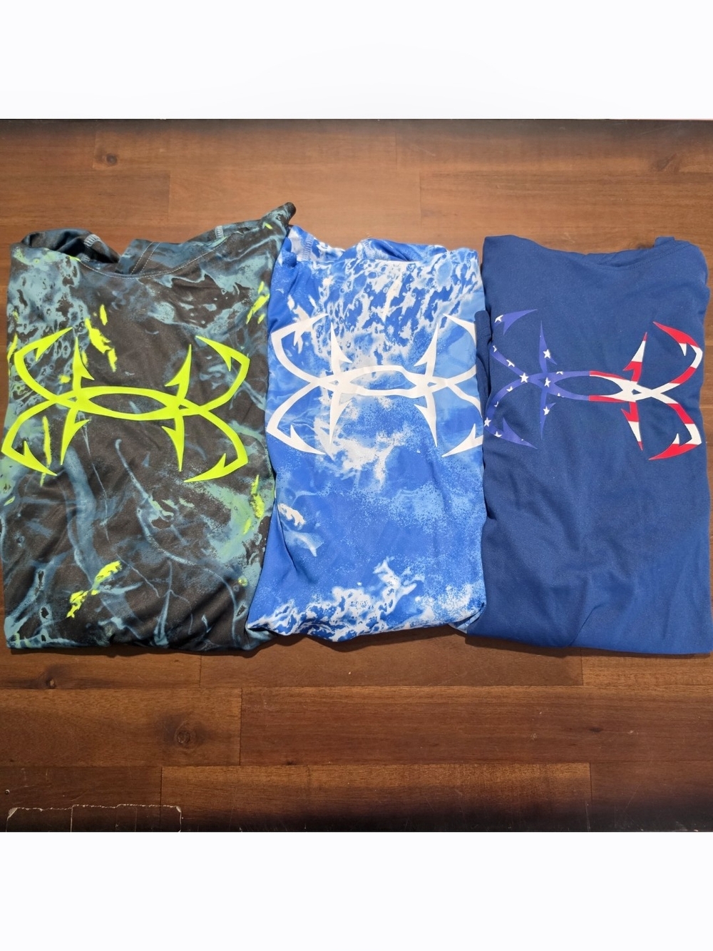 Under Armour Mens Iso Chill Shorebreak /Freedom Hook Camo Hoodie Lot Small